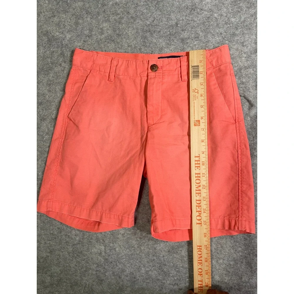 Gap Womens Coral Pink Chino Shorts Size 00‎ Cotton Twill Flat Front Mid Rise